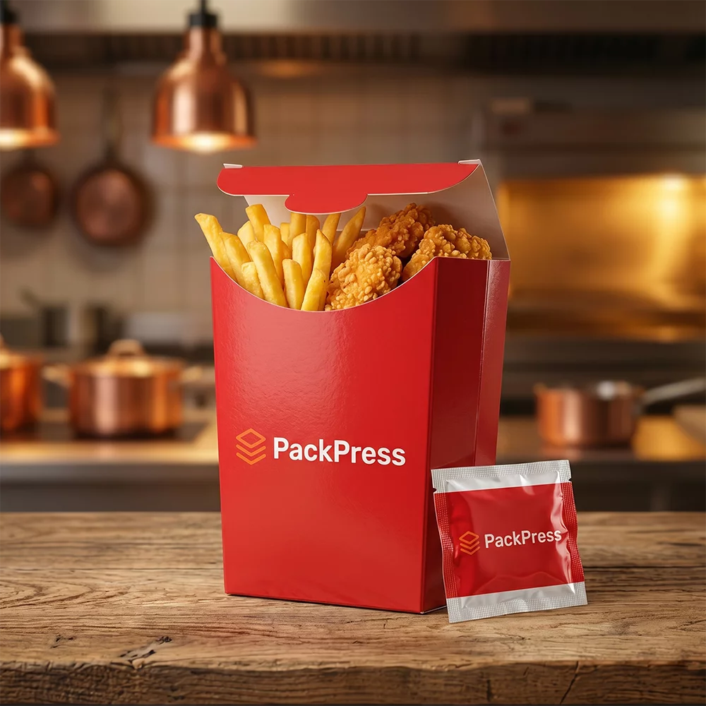 Pommesboxen mit Klickverschluss