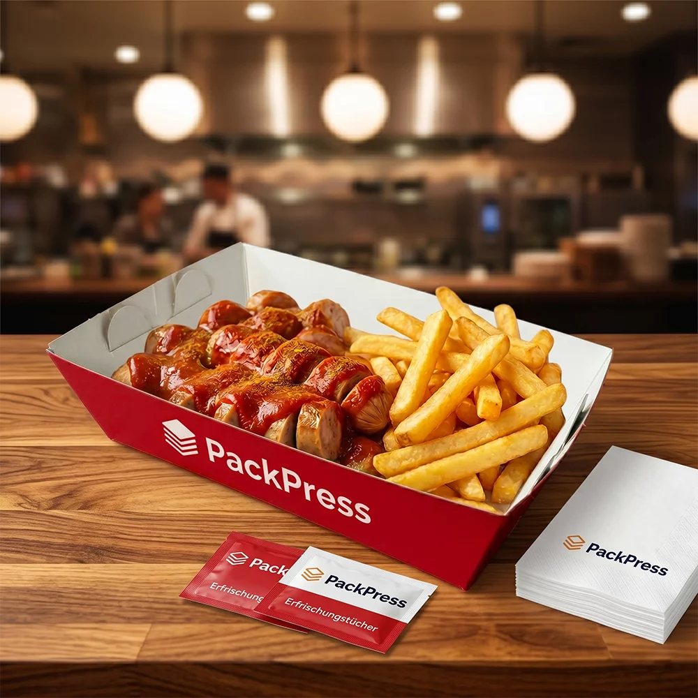Premium Snack-Schiffchen mit Logo