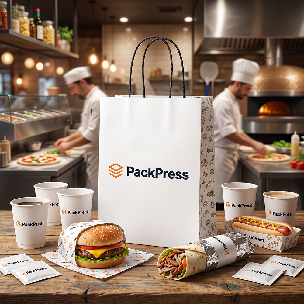 Premium Papiertragetasche Weiß – 22×10×28cm